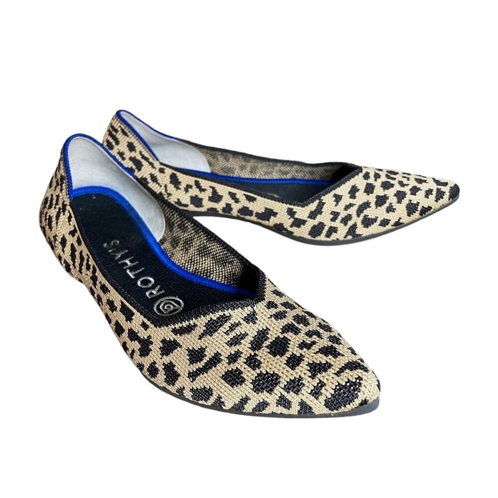 Rothy’s Leopard Print Retired The Point Flats - 7 - image 3